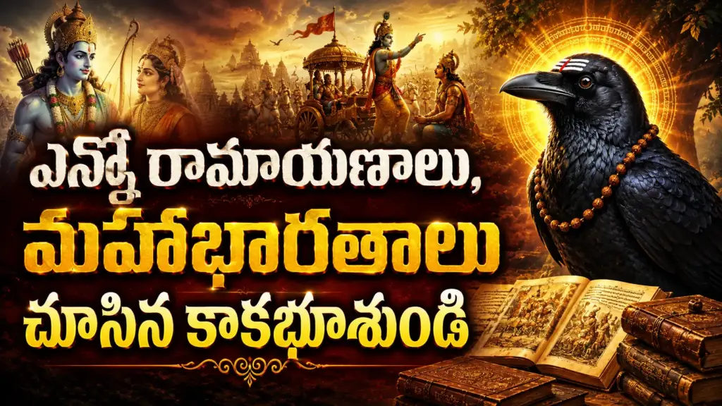 పురాణాల్లోని టైమ్ ట్రావెల్లర్ కాకభూశుండి అనేక కల్పాలను చూసిన అమర ఋషి కథను వివరిస్తున్న చిత్రం.