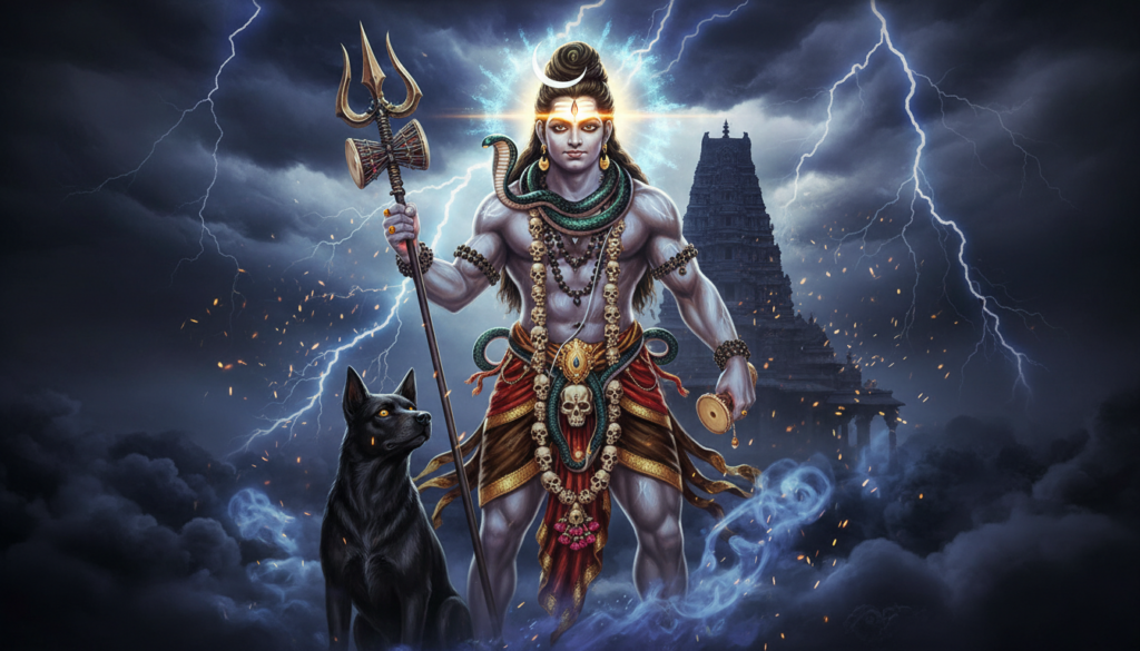 కాలభైరవాష్టకం పోస్టర్ – శ్రీ కాలభైరవ స్వామి దివ్య చిత్రం