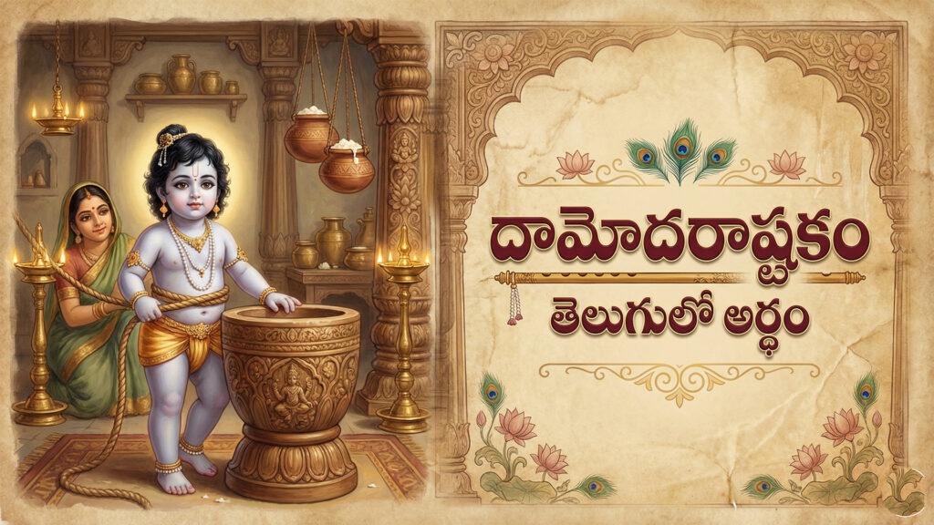 దామోదరాష్టకం | Damodarastakam Telugu
