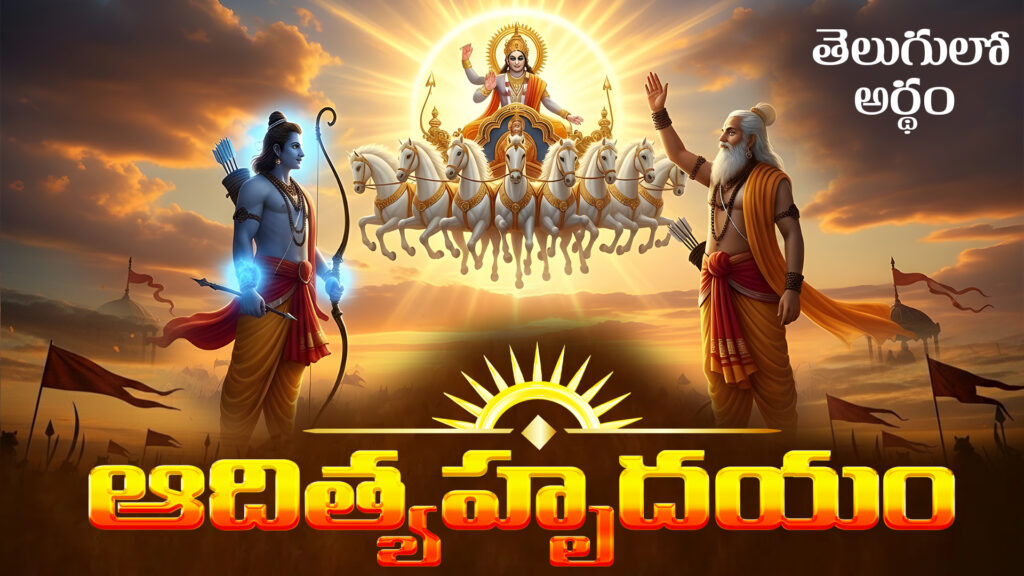 ఆదిత్య హృదయం తెలుగులో అర్థం | సూర్య భగవానుని దివ్యరూపం