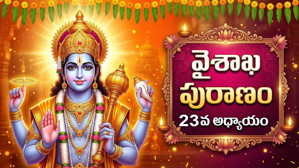 వైశాఖ పురాణం 23 వ అధ్యాయము