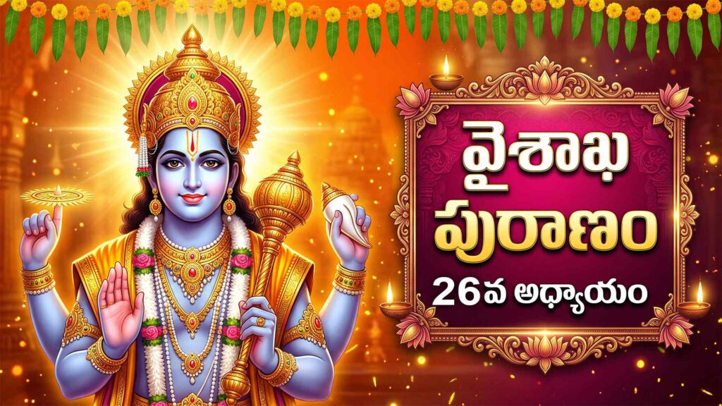 వైశాఖ పురాణం 26వ అధ్యాయము