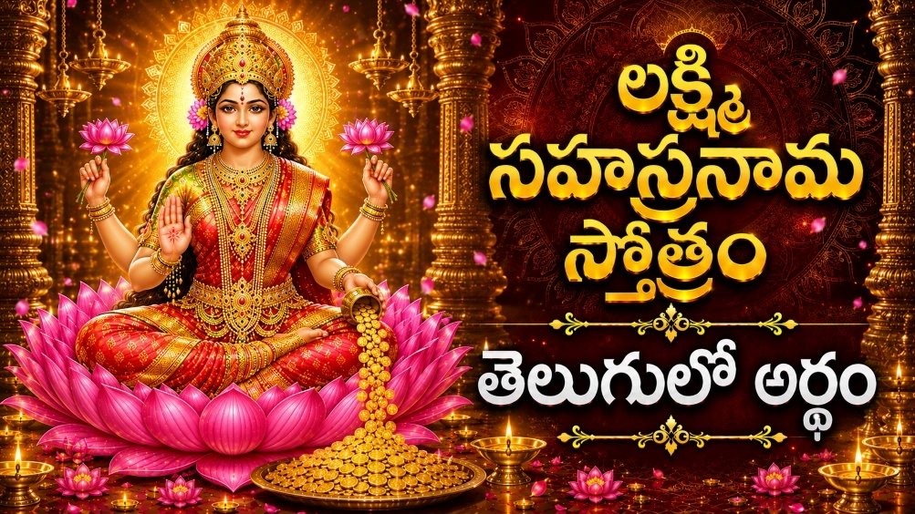 శ్రీ లక్ష్మీ సహస్రనామం 1-154 శ్లోకాలు తెలుగులో అర్థం