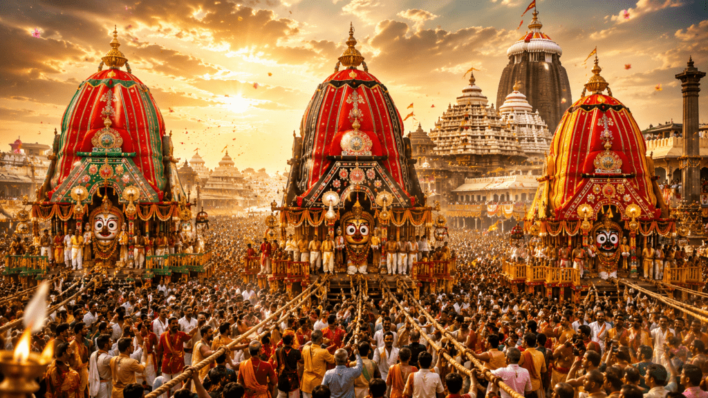 జగన్నాథ రథయాత్రలో శ్రీ జగన్నాథ స్వామి దివ్య రథోత్సవం