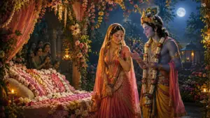 జయదేవ అష్టపది ప్రబంధః - 23 గీత గోవిందం తెలుగులో అర్థం, శ్రీకృష్ణుడు మరియు రాధాదేవి దివ్య ప్రేమ లీలలు.