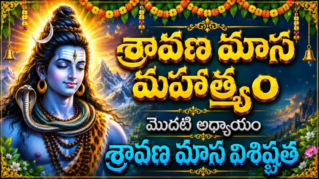 Sravana Masa Mahatmyam Chapter 1 Lord Shiva Upadesam Telugu