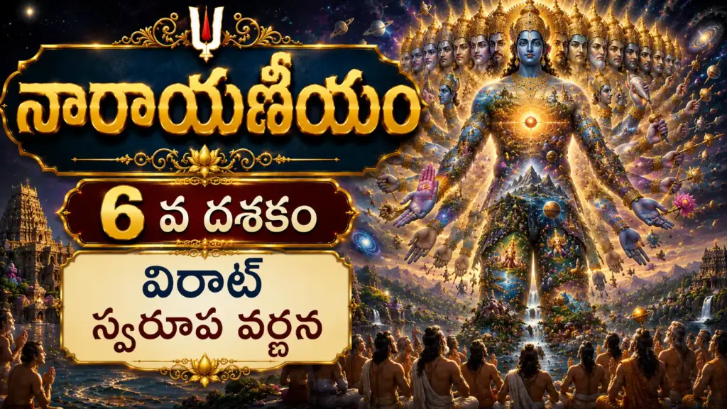షష్ఠ దశకం విరాట్ స్వరూప వర్ణన – సమస్త విశ్వాన్ని ఆవహించిన మహావిష్ణువు