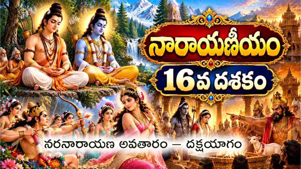 నారాయణీయం 16వ దశకం – నరనారాయణ అవతారం మరియు దక్షయాగం