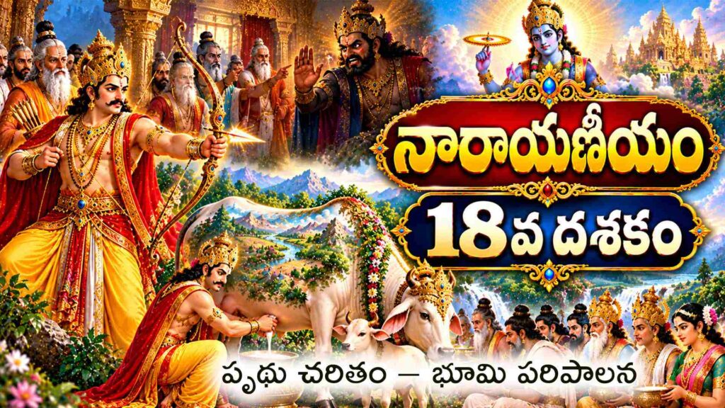 నారాయణీయం 18వ దశకం – పృథు మహారాజు చరితం