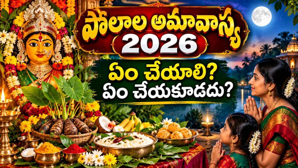 పోలాల అమావాస్య 2026 సందర్భంగా అమ్మవారికి పూజ చేస్తున్న మహిళలు