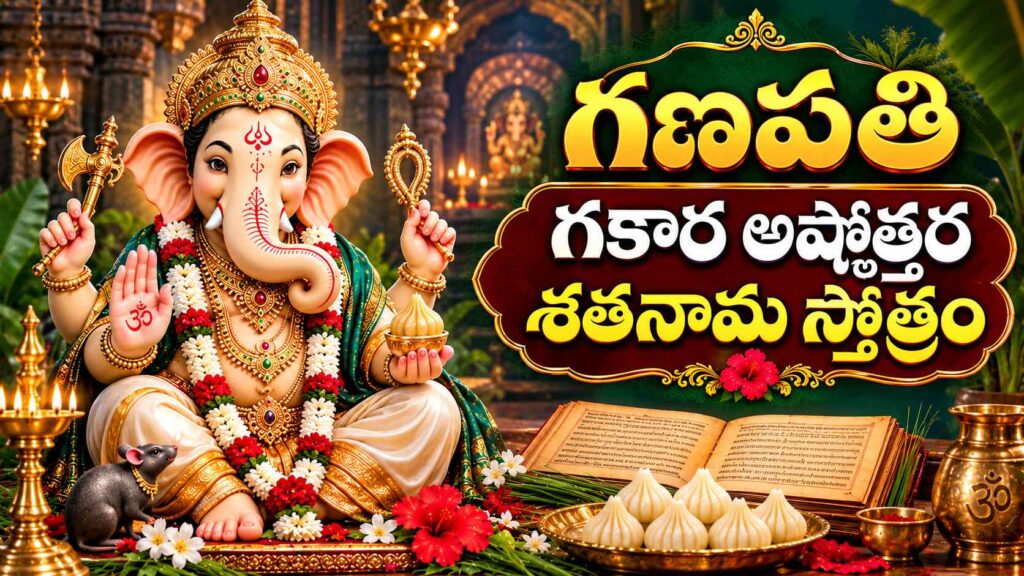 గణపతి గకార అష్టోత్తర శతనామ స్తోత్రం