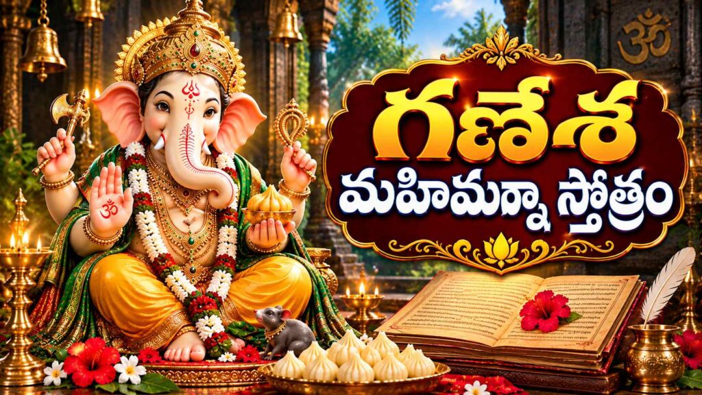 గణేశ మహిమ్నా స్తోత్రం శ్రీ గణపతి భక్తి చిత్రం