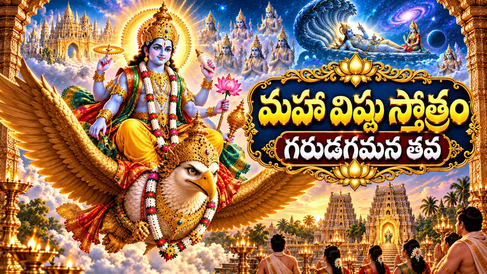 Maha Vishnu Stotram Garudagamana Tava