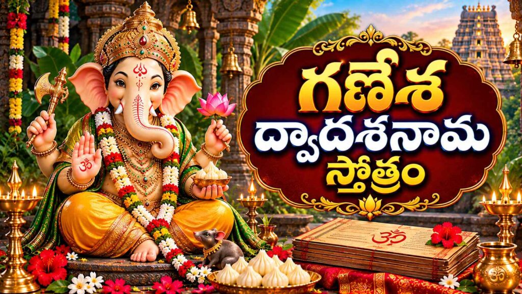 గణేశ ద్వాదశనామ స్తోత్రం పన్నెండు గణపతి నామాలు