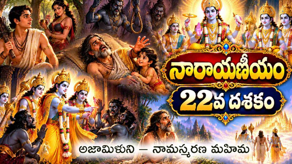 నారాయణీయం 22వ దశకం – అజామిలుని భక్తి మరియు విష్ణుదూతల దర్శనం