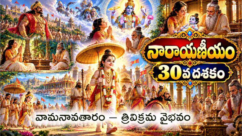 నారాయణీయం 30వ దశకం – వామనావతారంలో శ్రీమహావిష్ణువు