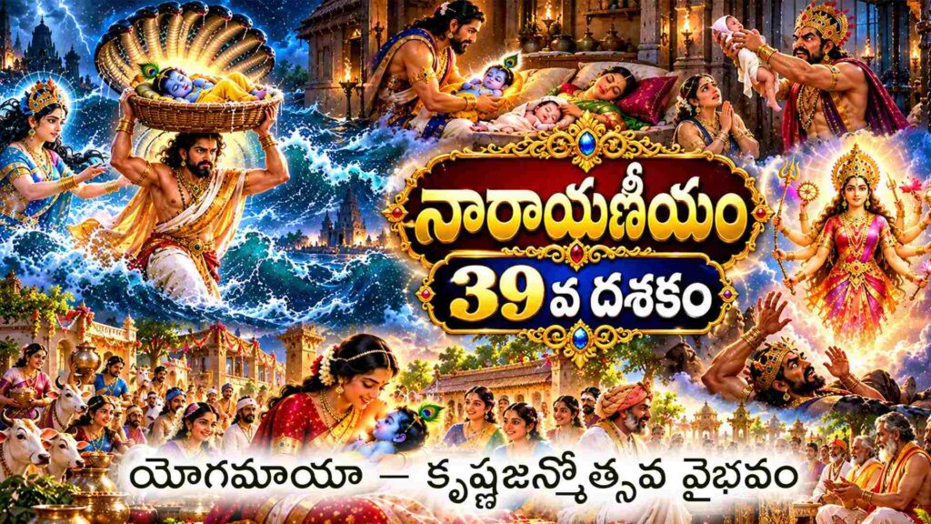 నారాయణీయం 39వ దశకం – యోగమాయా ప్రాదుర్భావం మరియు కృష్ణజన్మోత్సవం