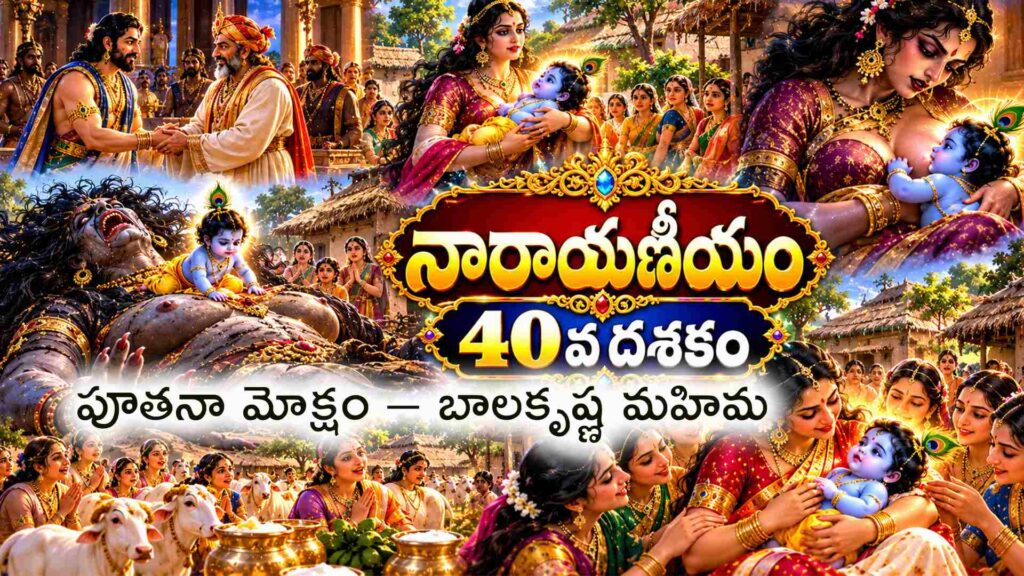 నారాయణీయం 40వ దశకం – పూతనకు మోక్షం ప్రసాదించిన బాలకృష్ణుడు
